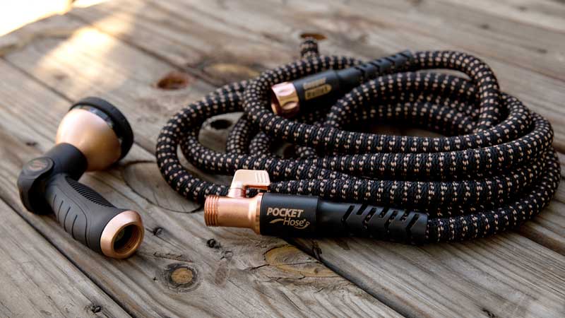 STOP Struggling With a Stiff Garden Hose - Super Flexible Pocket Hose - Garden Hose That Shrinks When Not In Use